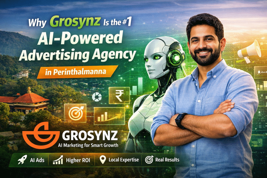 👉 AI-powered advertising agency in Perinthalmanna – Grosynz using artificial intelligence for digital marketing and business growth